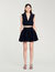 Short sequinned skater skirt