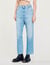 Low-rise straight-leg jeans