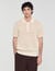 Cotton polo shirt with polo collar