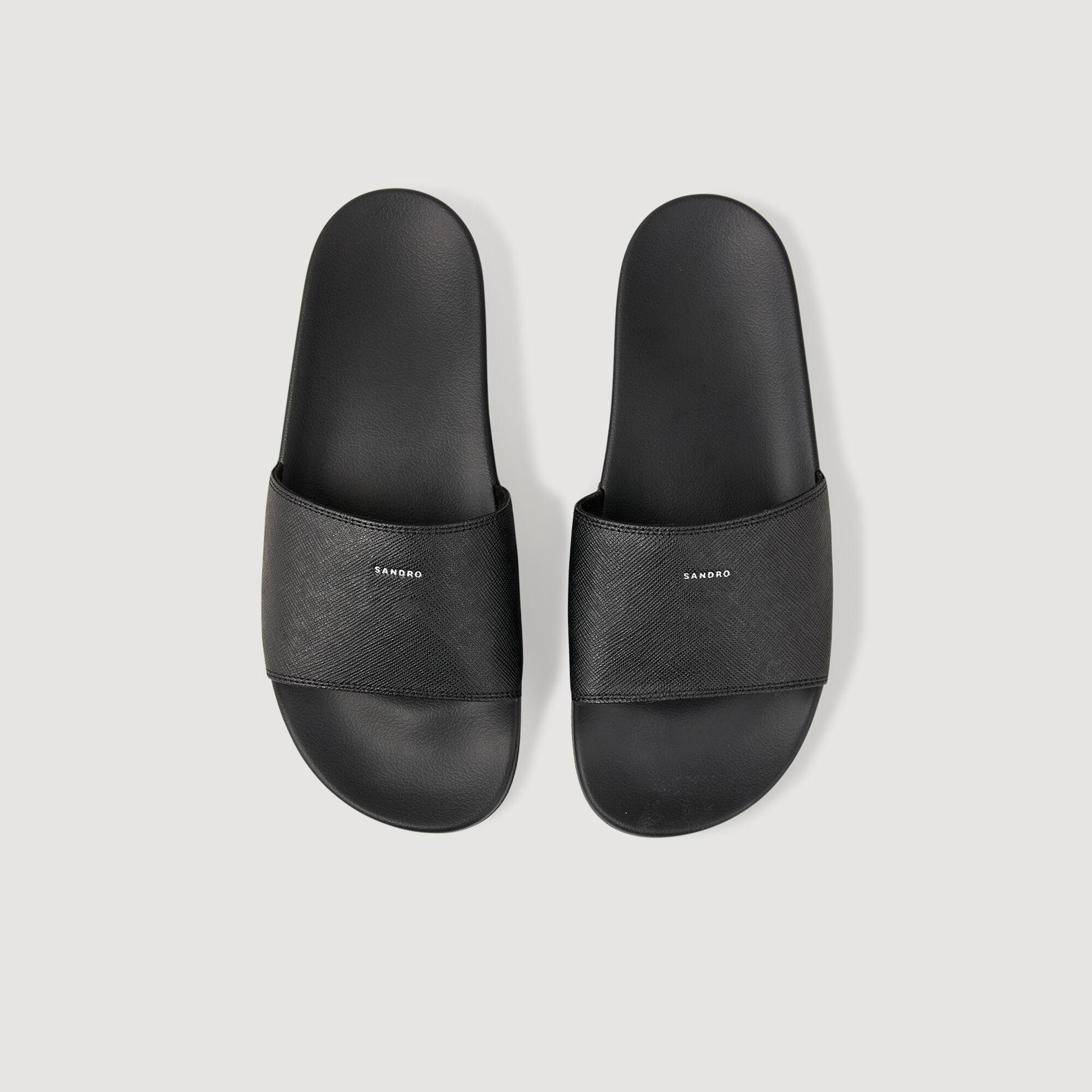 Sandals with sustainable leather