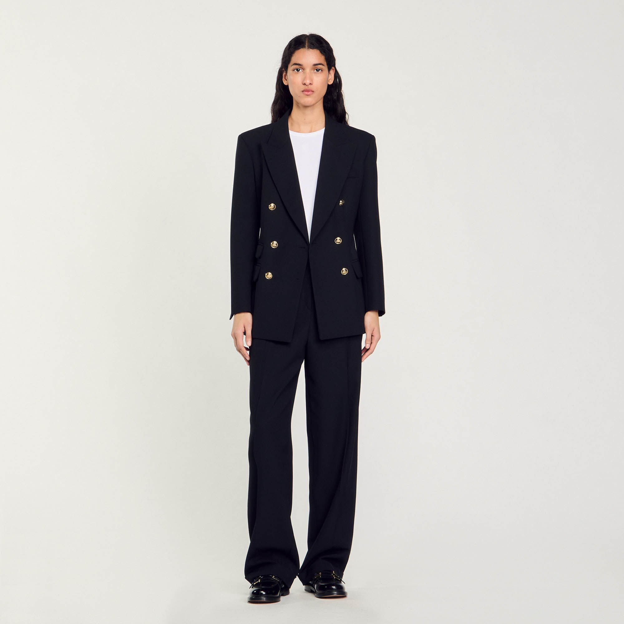 Double-breasted suit jacket