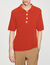 Terry knit polo shirt