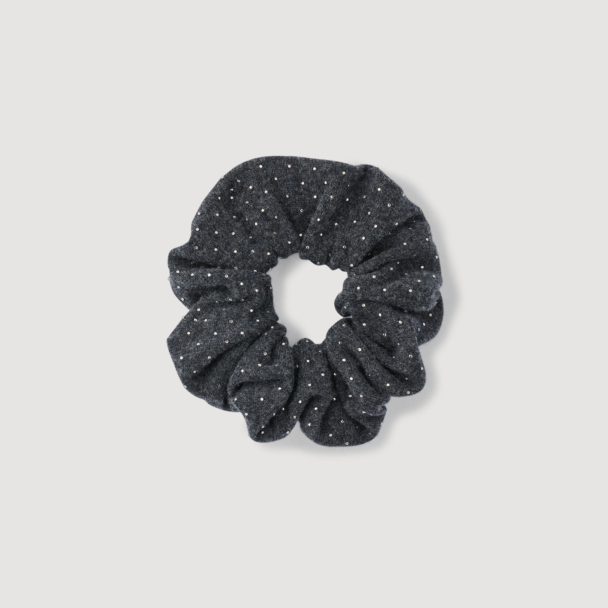 Rhinestone knit scrunchie