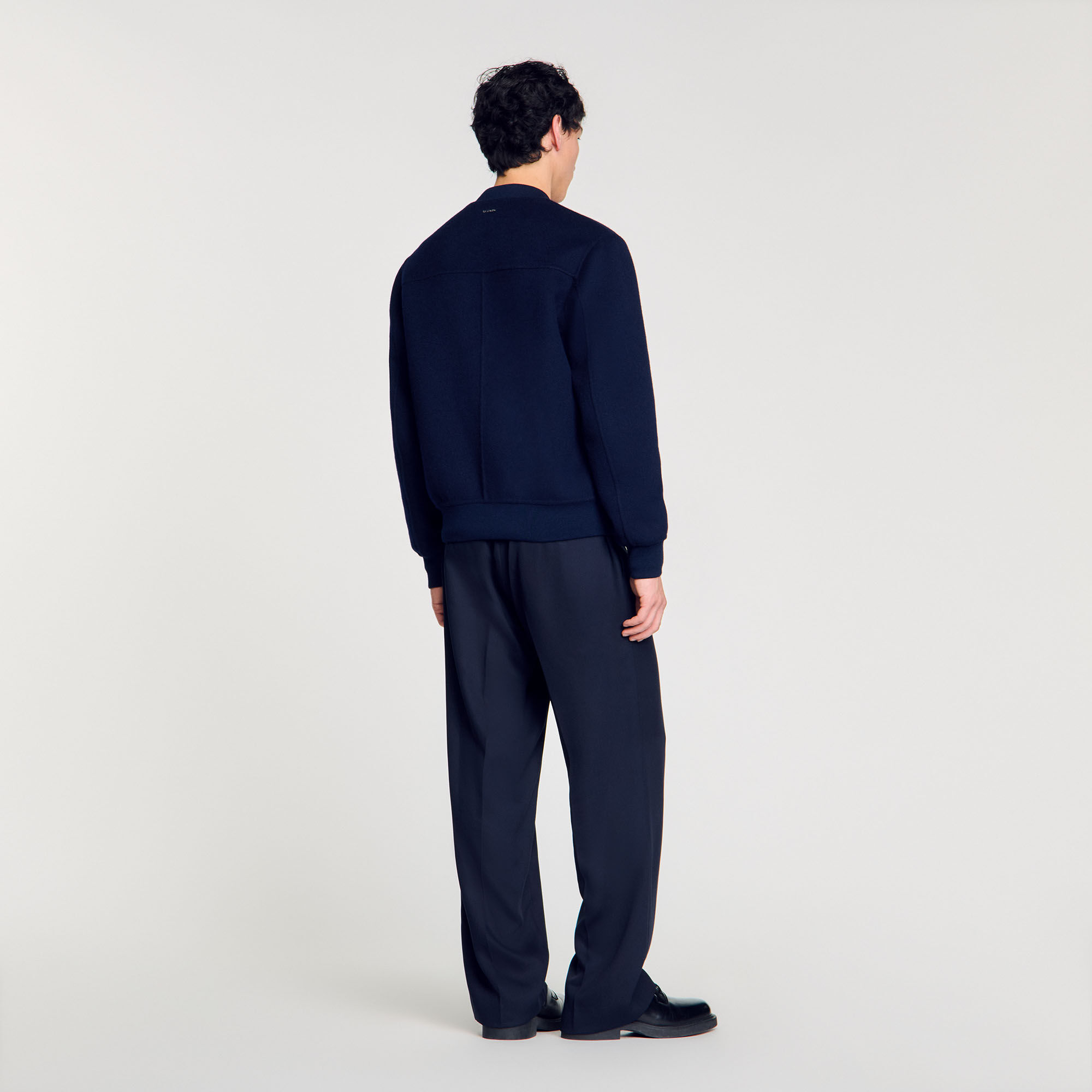 Double-faced snake-detail jacket