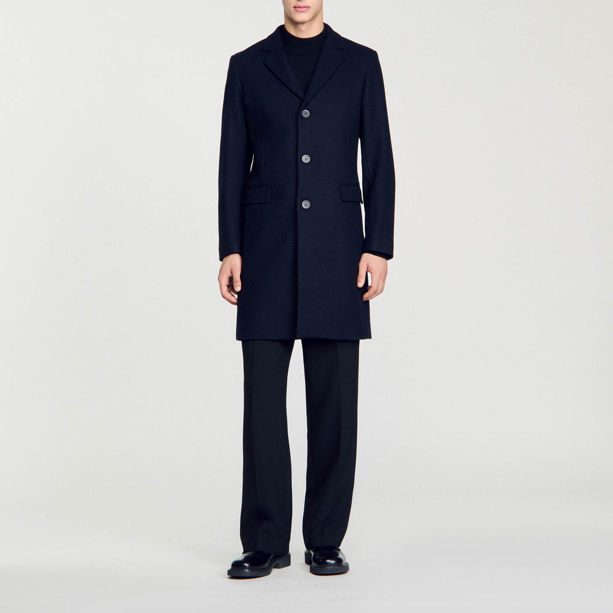 Wool broadcloth coat