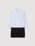 Mini dress with dual materials Mini dress with dual materials