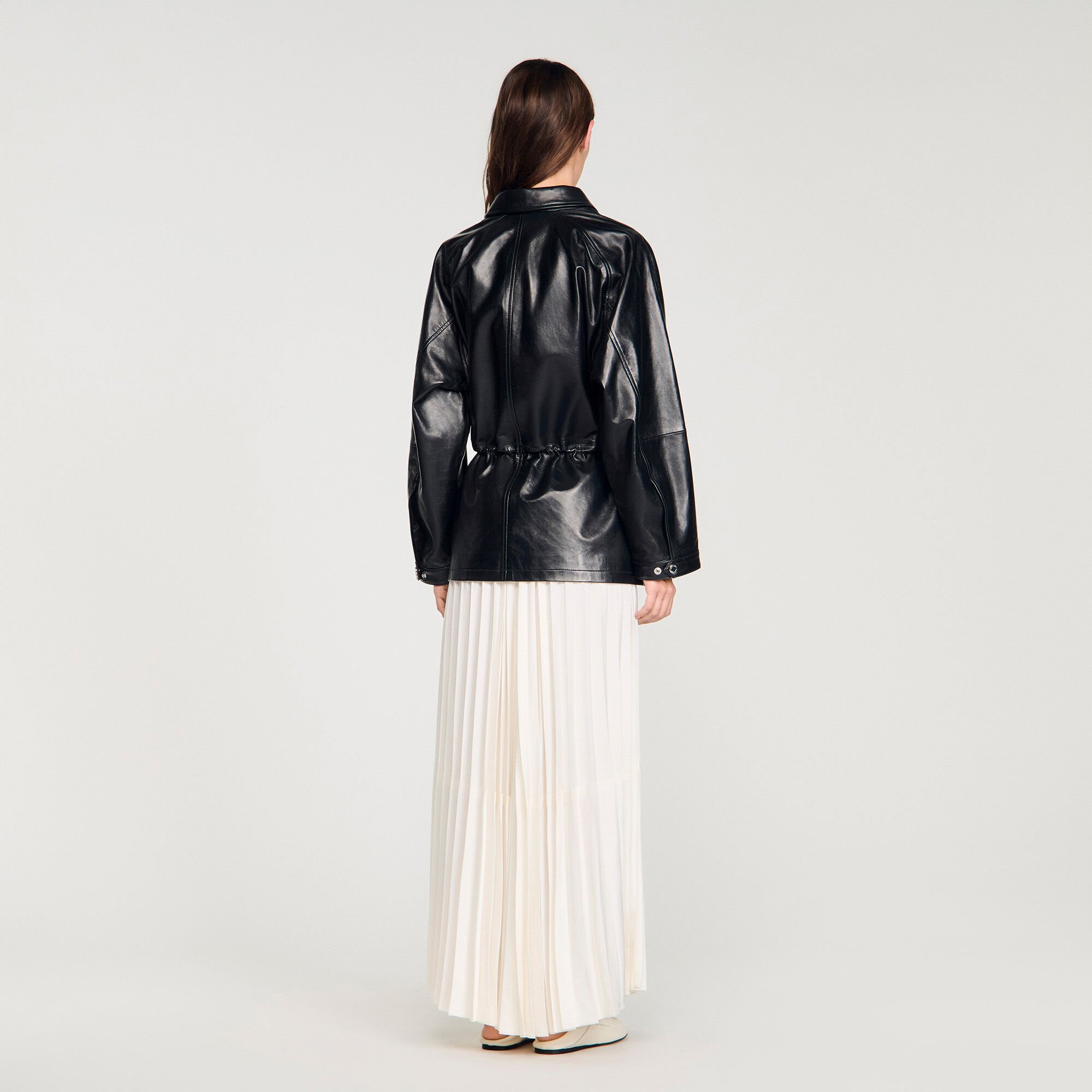 Smooth leather jacket