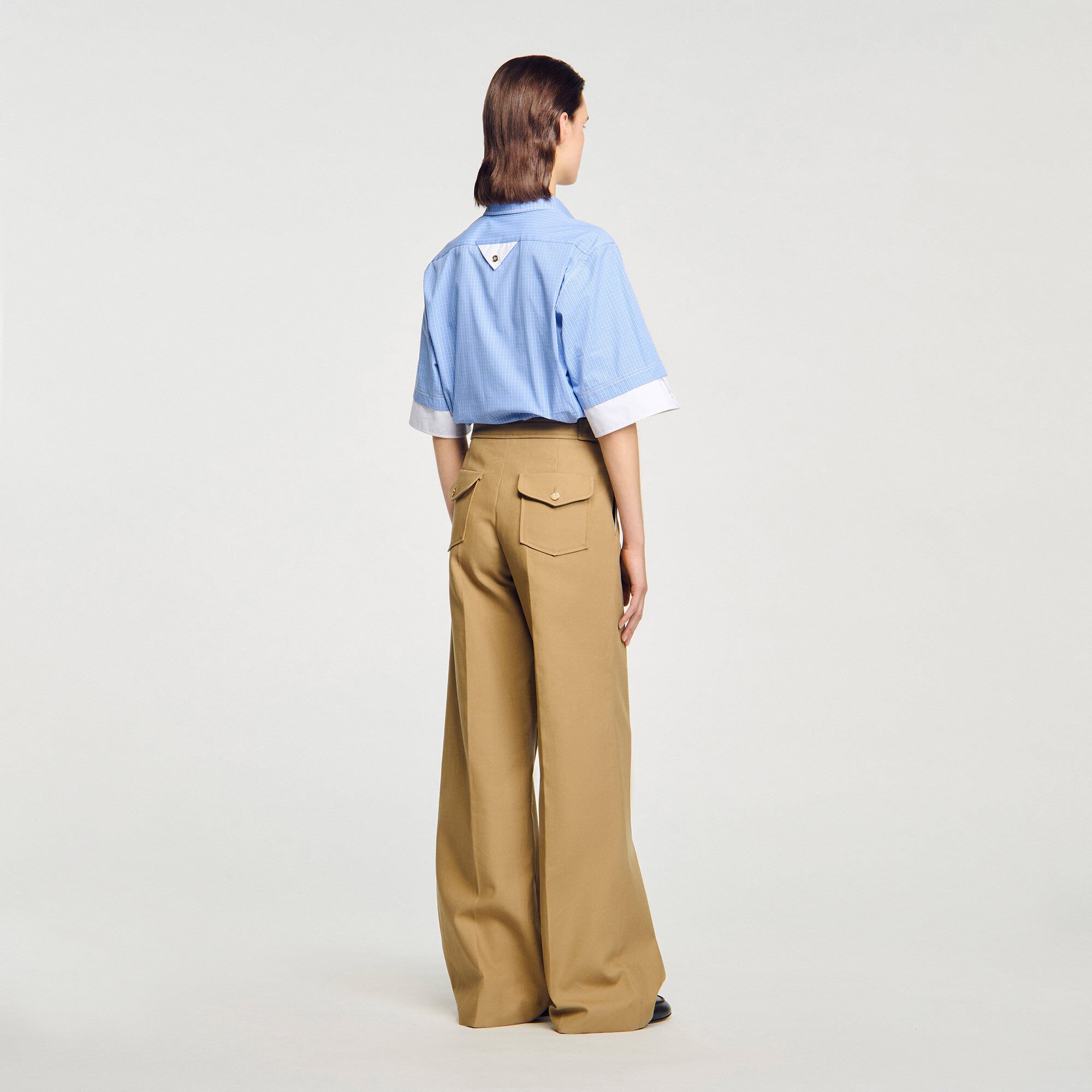 Cotton suit trousers