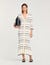Striped knit maxi dress