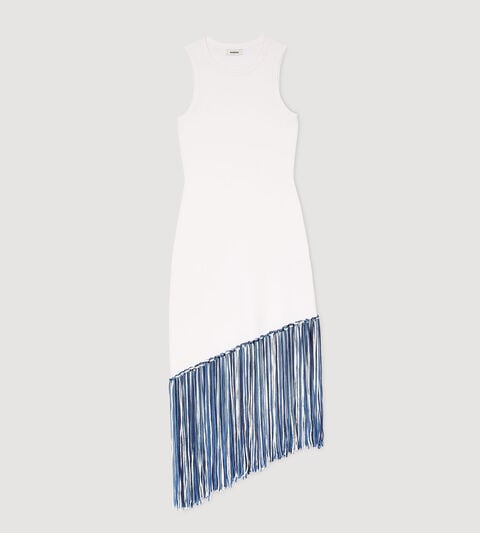 Fringed maxi dress