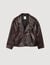Oversized leather jacket