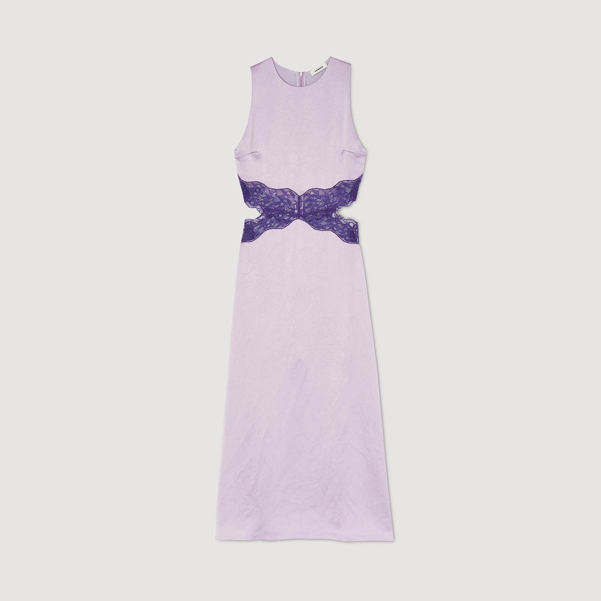 Satin-effect dress