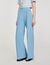 Wide-leg tweed trousers