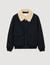 Shearling collar aviator jacket Shearling collar aviator jacket