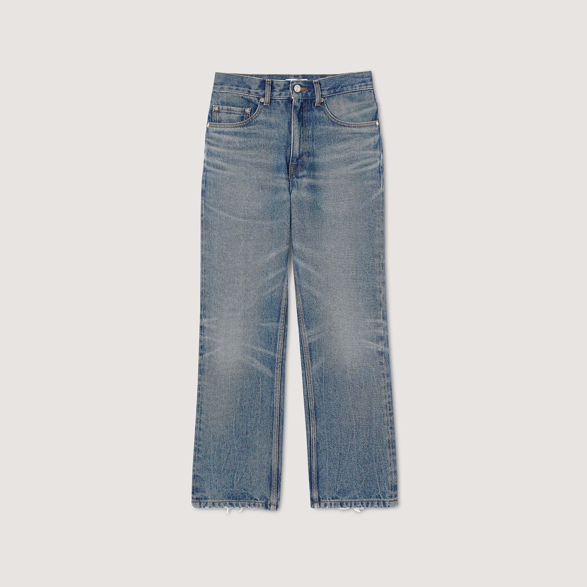 最終値下げ新品未使用alors paris 【Jean a】Bleu clair Faded jeans blue For Women | Sandro Paris