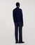 Wool sweater with zipped collar
