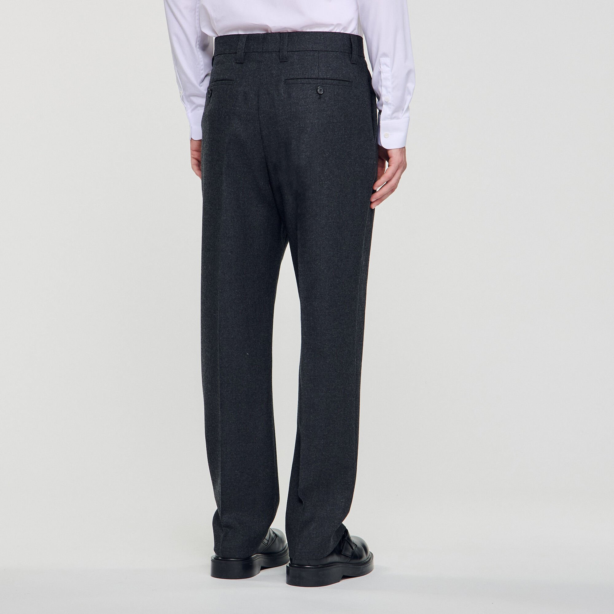 Wool suit trousers