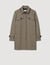 Houndstooth trench, leather collar Houndstooth trench, leather collar