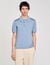 Short-sleeve knitted polo shirt