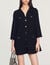 Long-sleeved short tweed dress