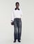 Cable knit velvet collar cardigan - Women | Sandro