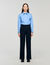 Rhinestone striped trousers