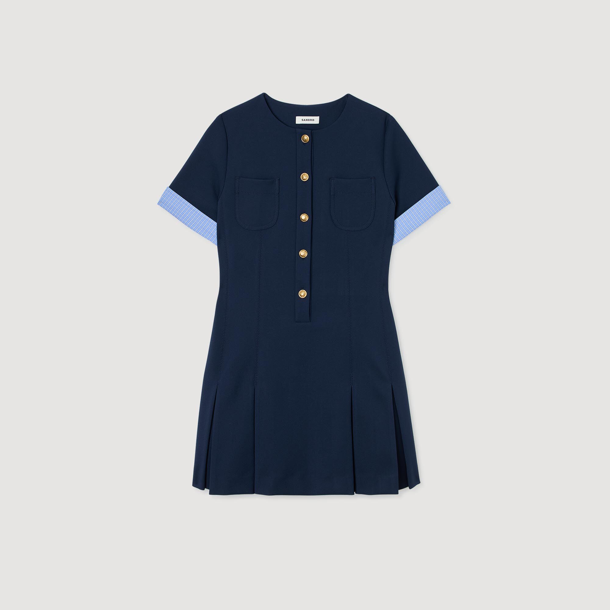 Mini pleated dress