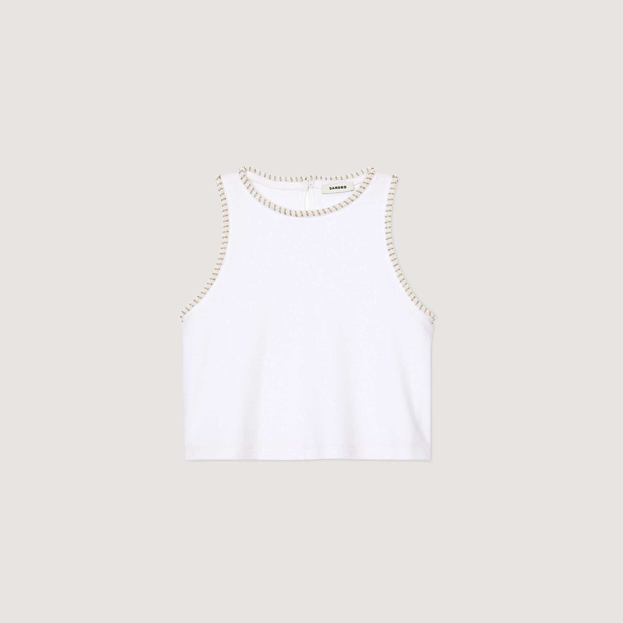 Beaded crop top