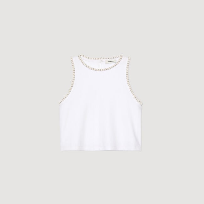 Beaded crop top