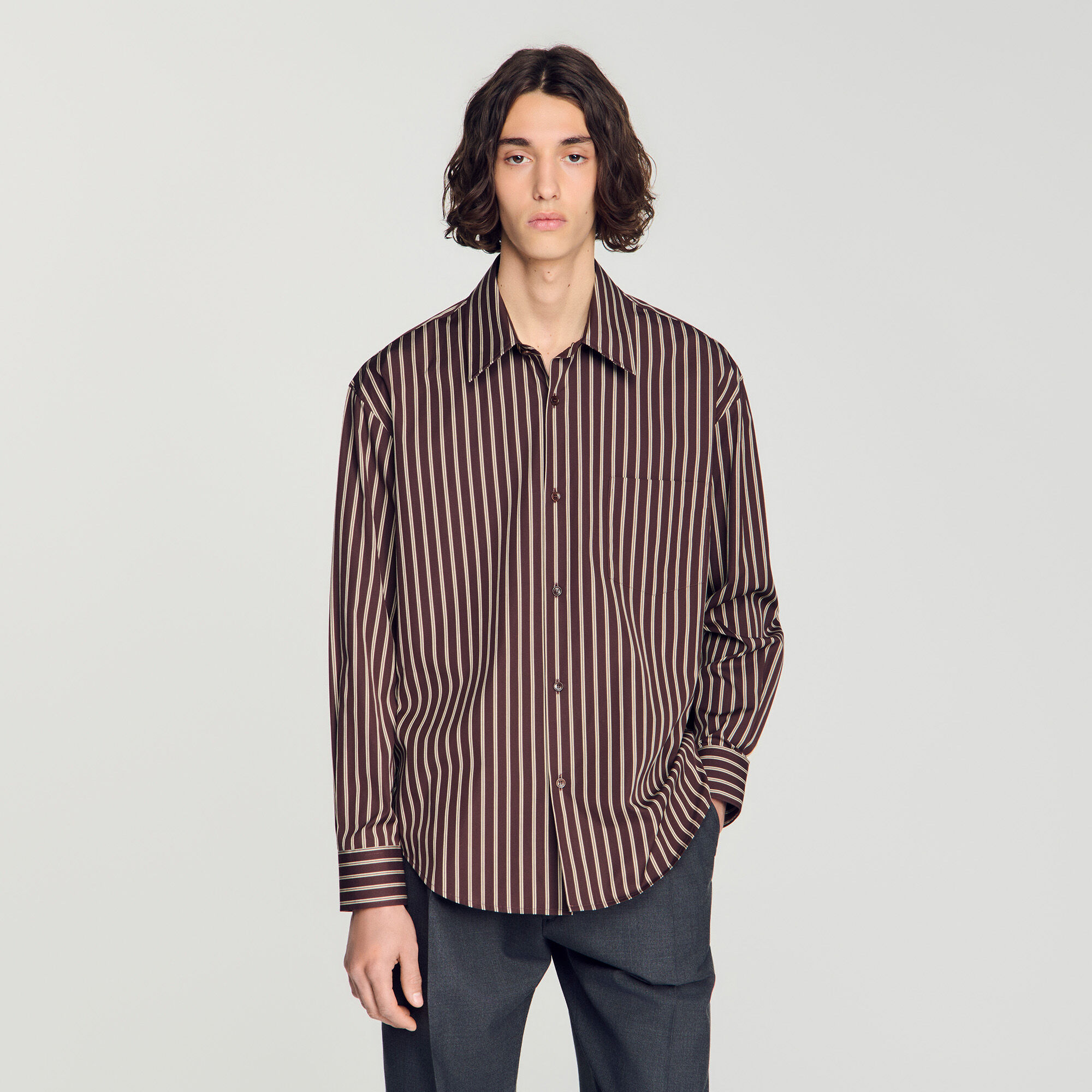 Striped cotton shirt
