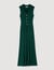 Knit dress with polo neck