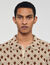 Rope jacquard cardigan shirt