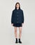 Puffer jacket with teddy collar