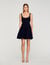 Mini dress with rhinestone neck Mini dress with rhinestone neck