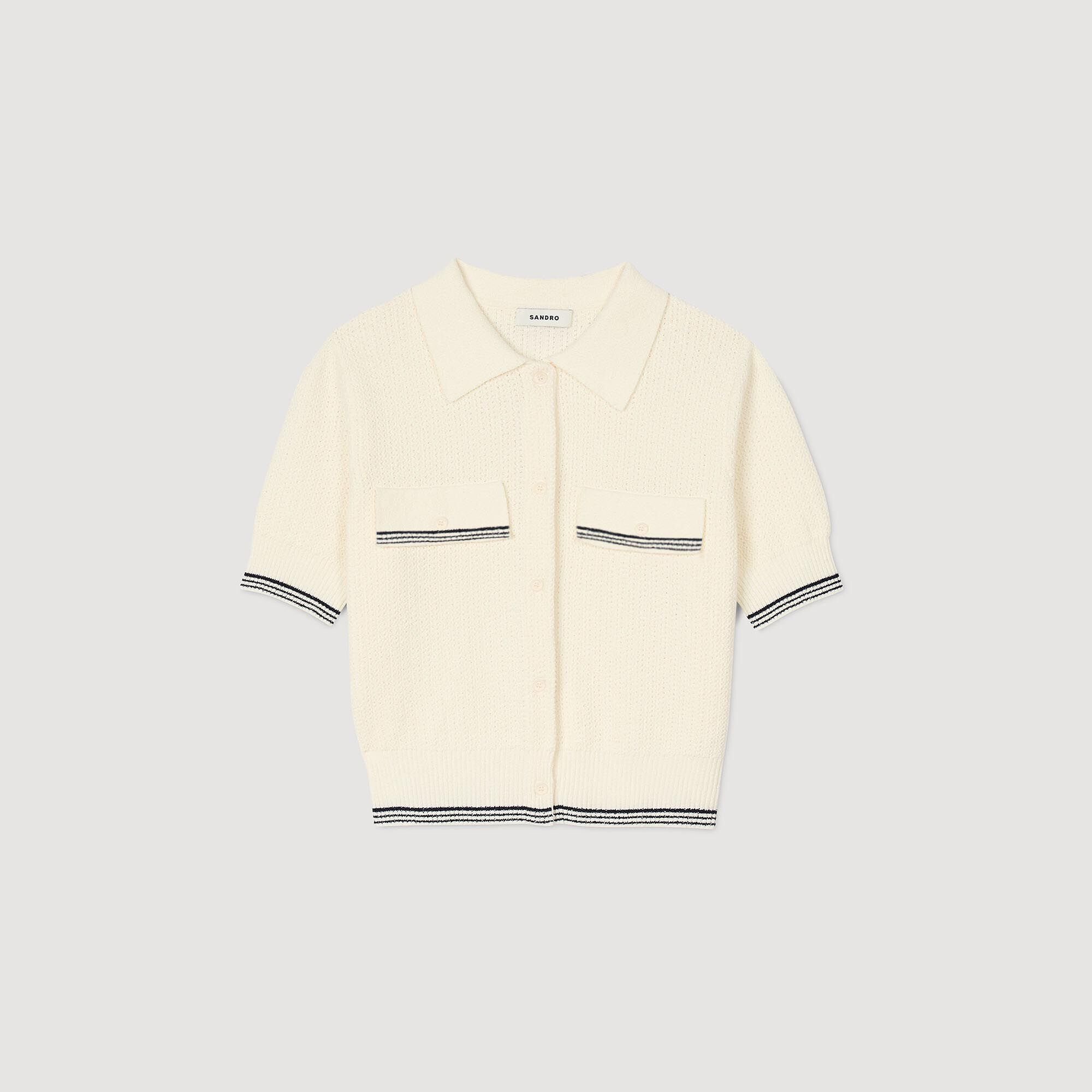 Short-sleeved cardigan