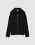 Zipped cardigan with hood