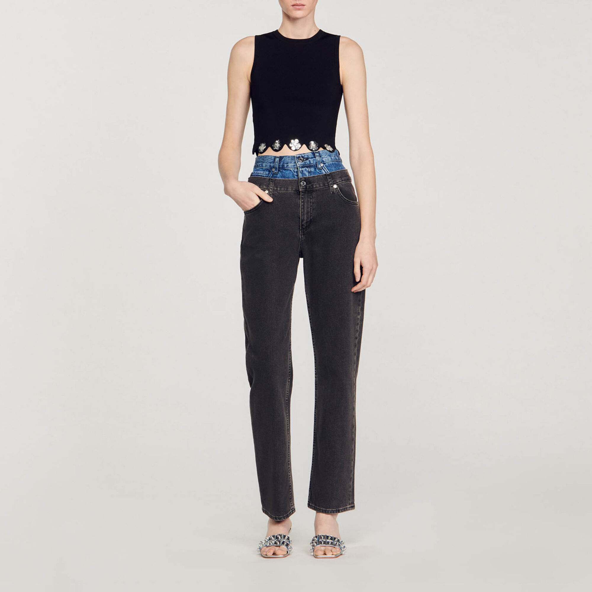 Sandro knit sales top