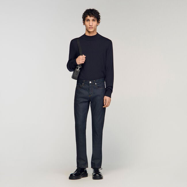 Slim fit raw jeans