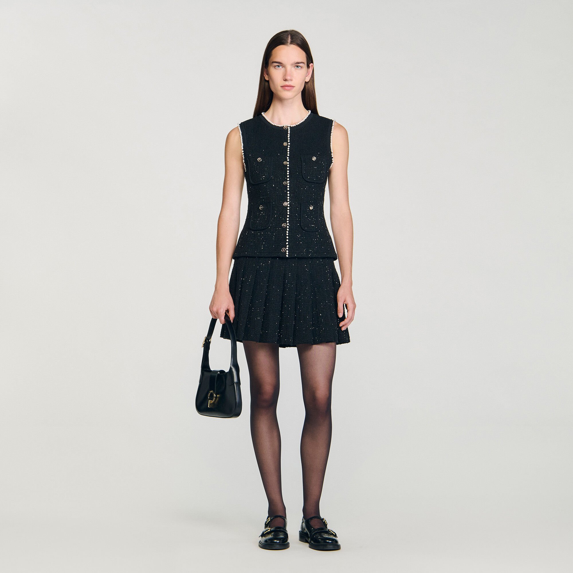【美品】Na.e ナエ　Novel Tweed Vest_black na.e ナエNovel Tweed Vest_black|mercariメルカリ官方指定廠商