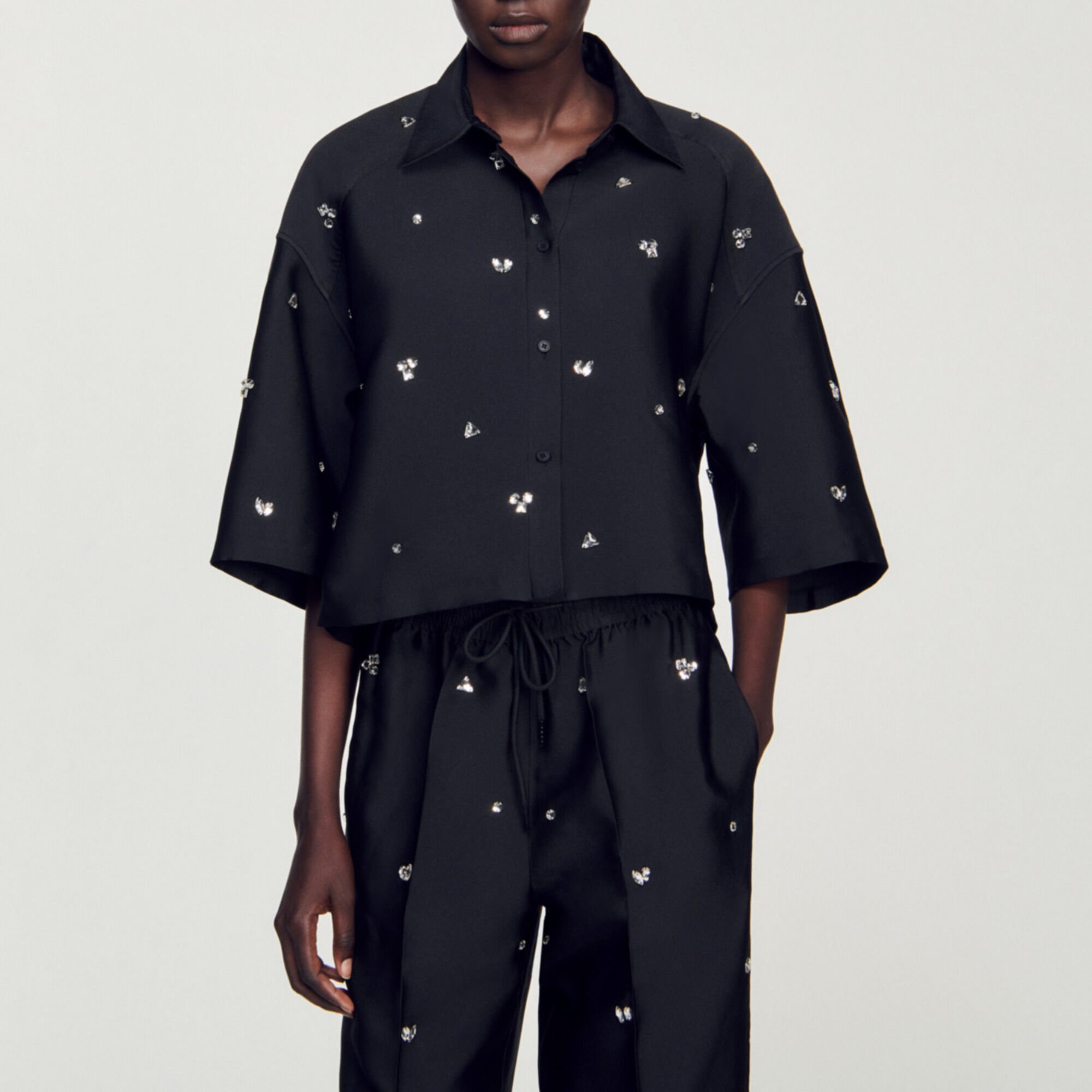 Shirt Embellished With Rhinestones
