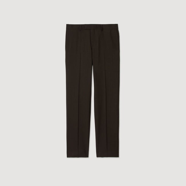 Wool suit trousers