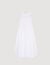 Draped bustier maxi dress
