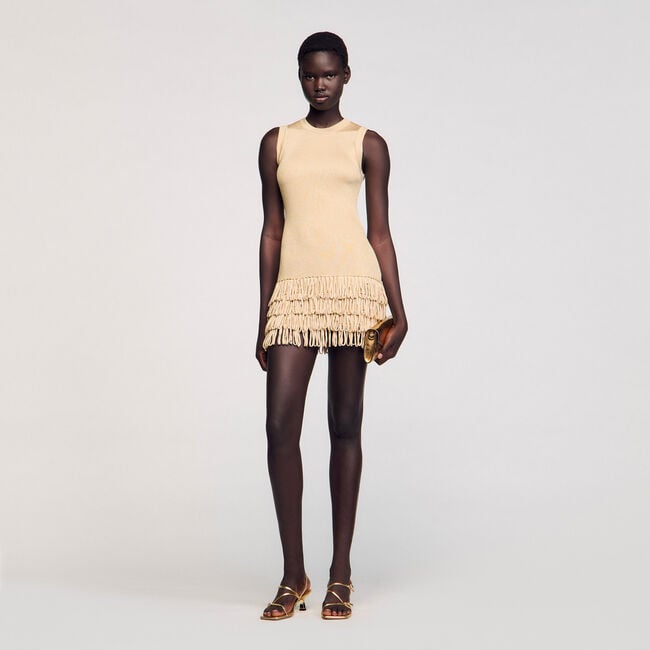 Mini knit dress