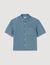 Square cross denim shirt