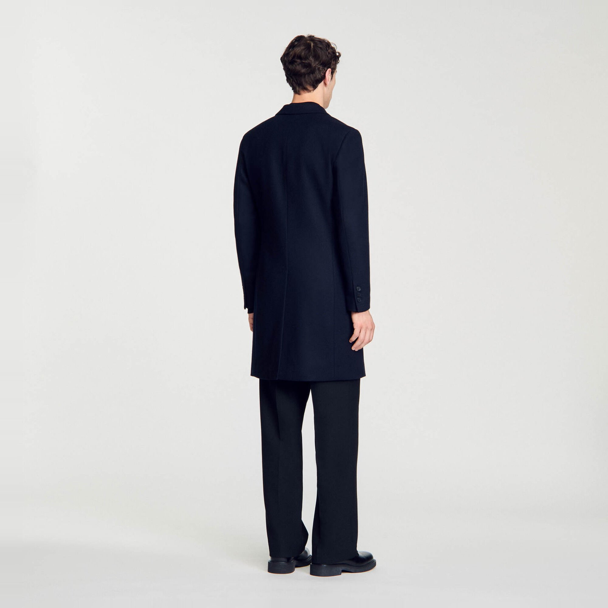 Wool broadcloth coat