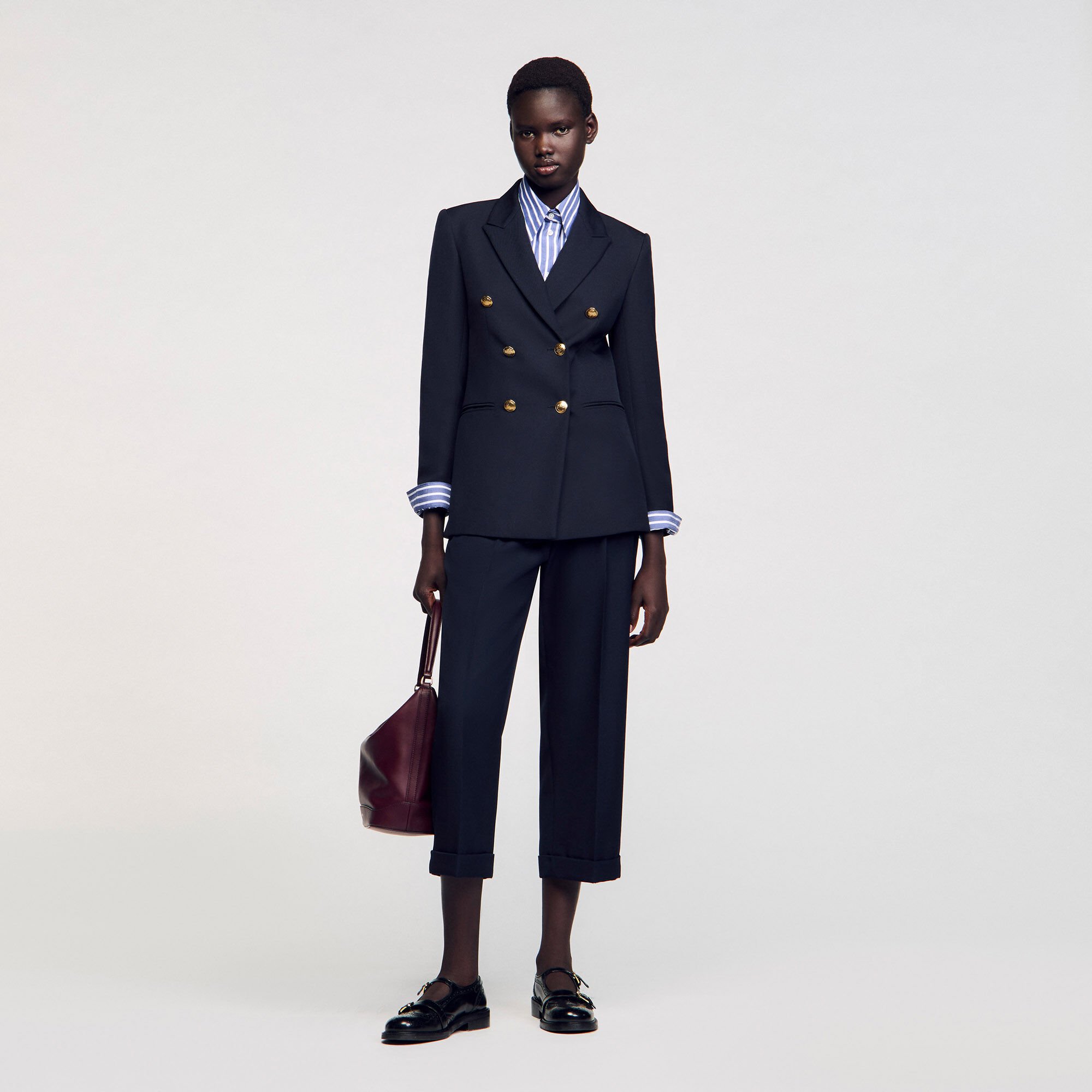 Double-breasted suit jacket