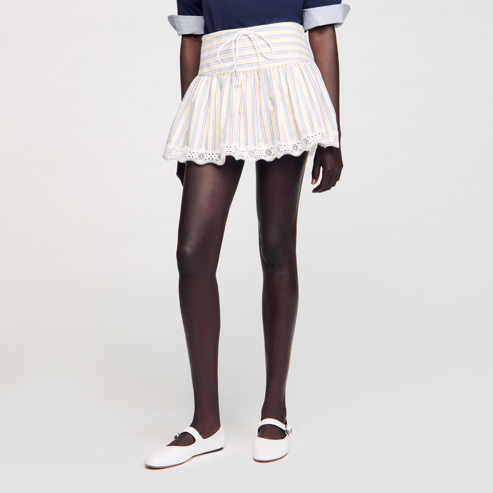 Striped skort