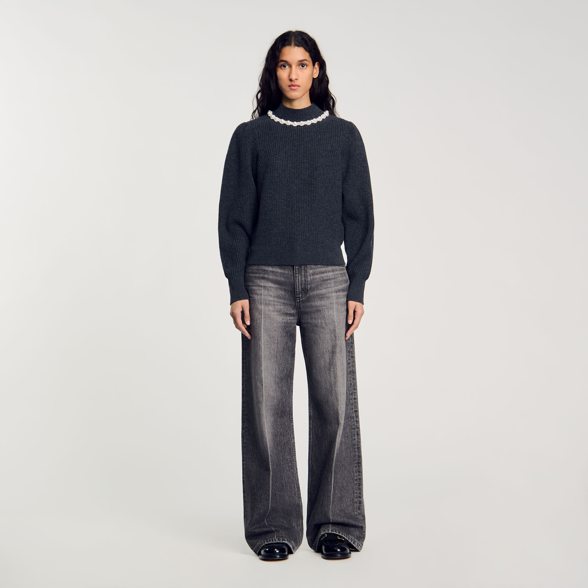 Ribbed Wool and Cashmere Sweater