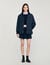 Puffer jacket with teddy collar
