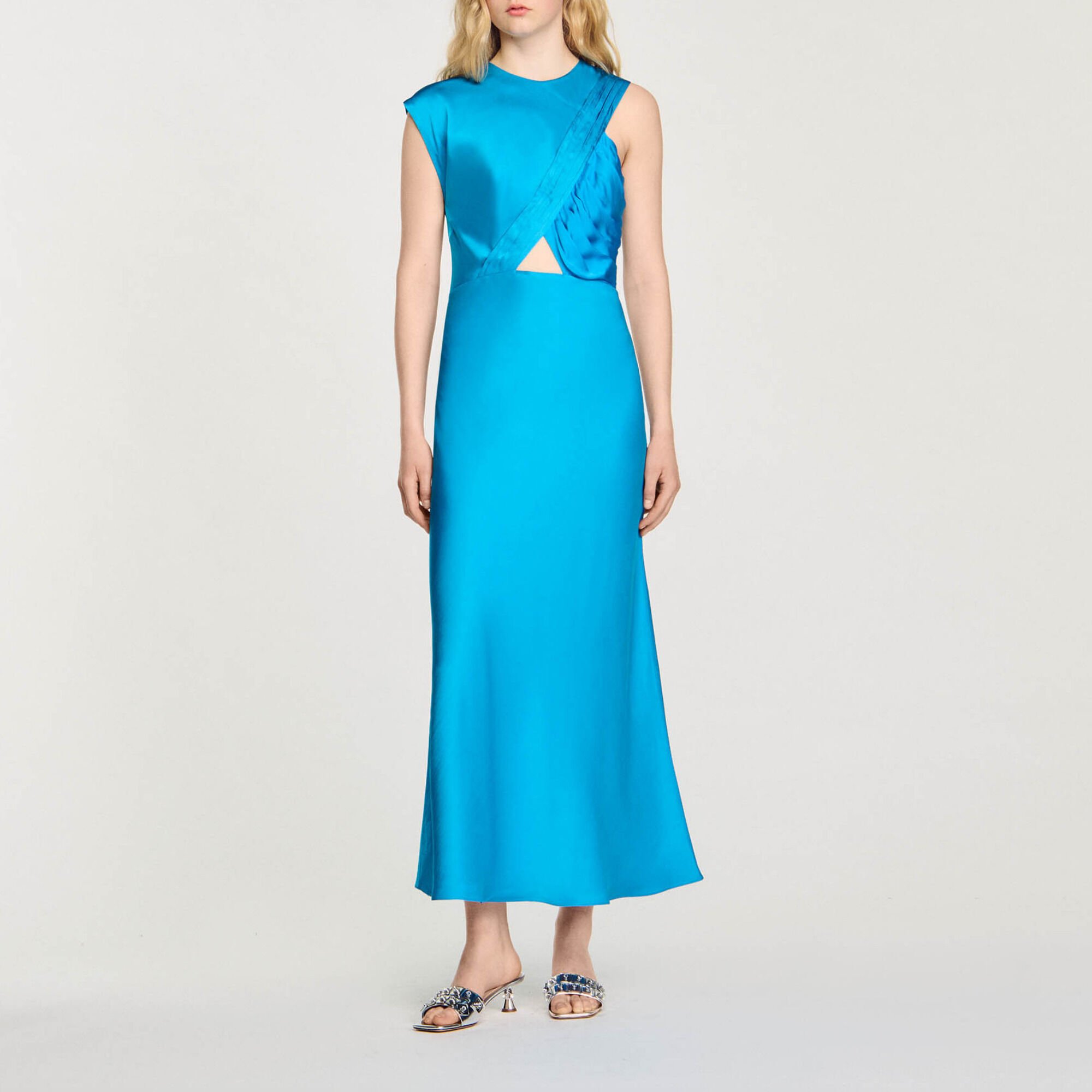 Draped maxi dress